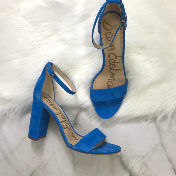 sam edelman blue suede shoes